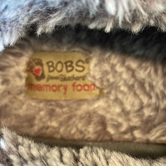 Sz9.5 Bobs For Dogs Faux Fur Slippers/shoes in Multi Grey VGUC - Picture 8 of 9